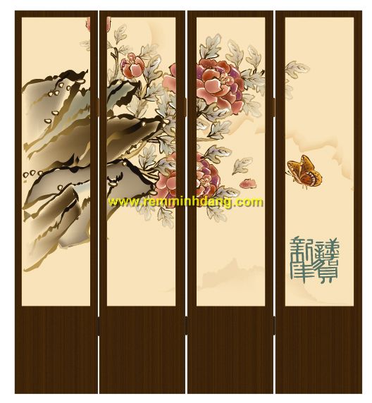 Mẫu bình phong có thể đặt